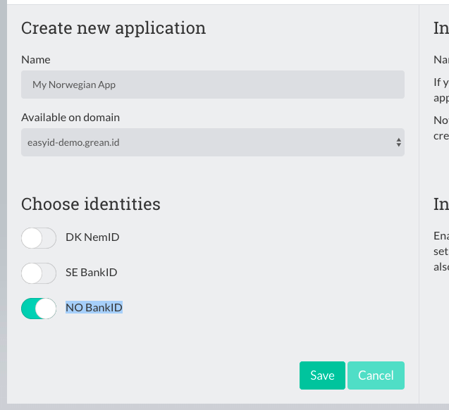 Create application with Auth0